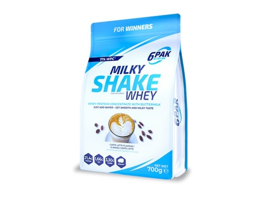 6PAK, Odżywka białkowa, Milky Shake Whey, caffe latte, 700 g 6PAK NUTRITION