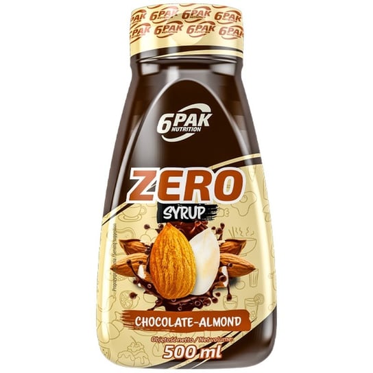6Pak Syrop Zero Kcal 500Ml Chocolate-Almond Czekolada Z Migdałem 6PAK NUTRITION