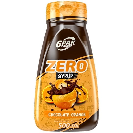 6Pak Syrop Zero Kcal 500Ml Chocolate-Orange Czekolada Z Pomarańczą 6PAK NUTRITION