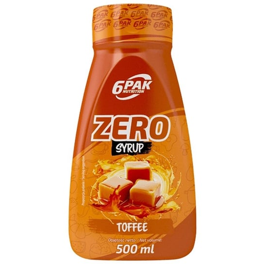 6Pak Syrop Zero Kcal 500Ml Toffe Toffi 6PAK NUTRITION