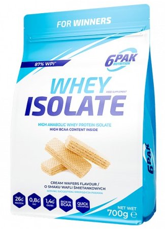 6Pak Whey Isolate 700G Cream Waffers 6PAK NUTRITION