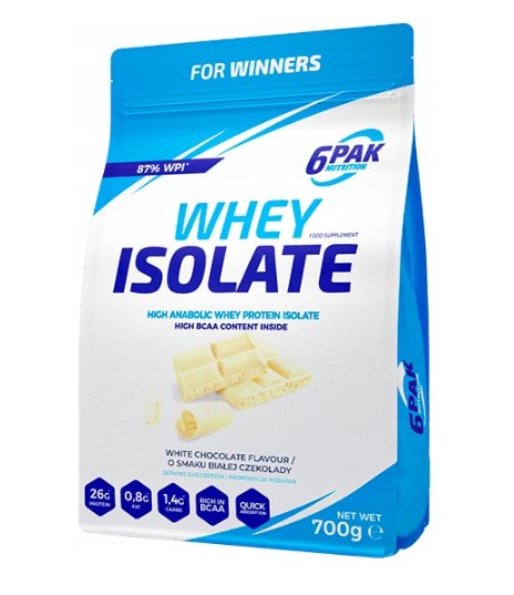 6Pak Whey Isolate 700G White Chocolate 6PAK NUTRITION