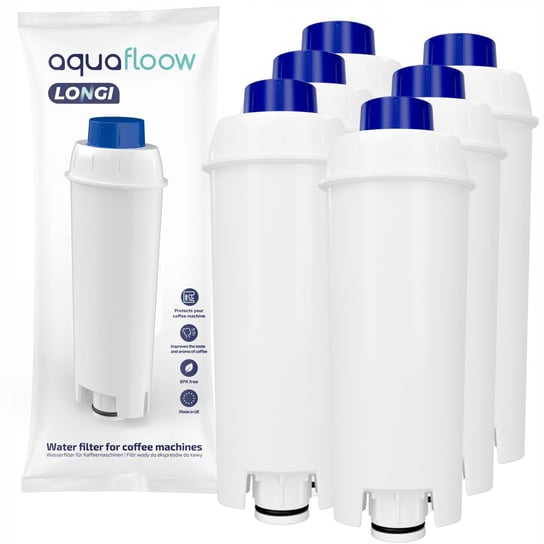 6x AquaFloow filtr do ekspresu Delonghi Dinamica Magnifica - zamiennik Aquafloow