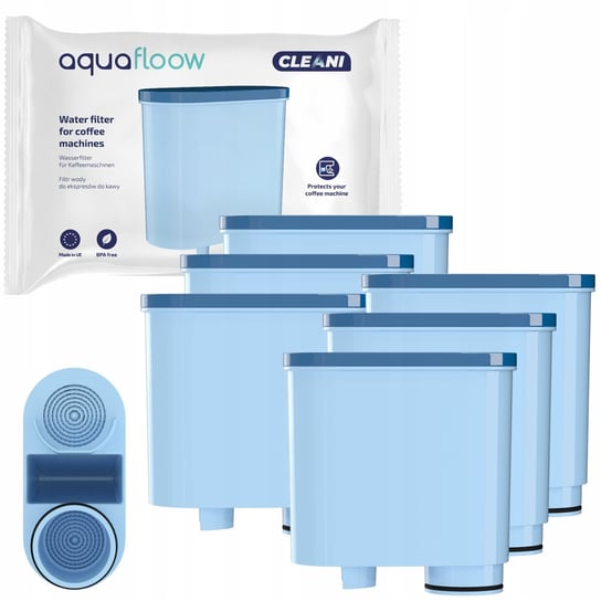 6x filtr AquaFloow do ekspresów Saeco Philips Latte GO AquaClean zamiennik Aquafloow