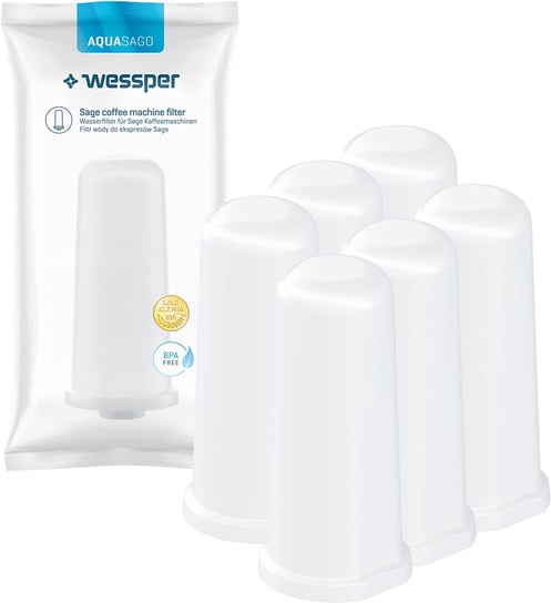 6X Filtr Wody Wessper Aquasago Do Ekspresów Sage Wessper