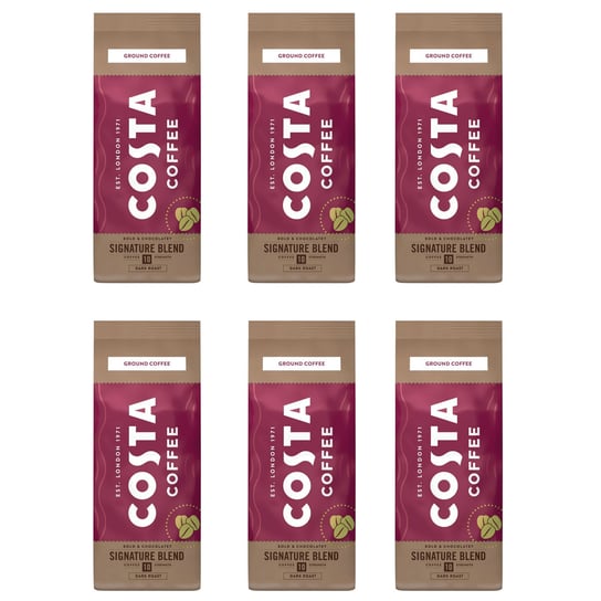 6x Kawa mielona COSTA COFFEE Signature Blend 200 g Costa Coffee