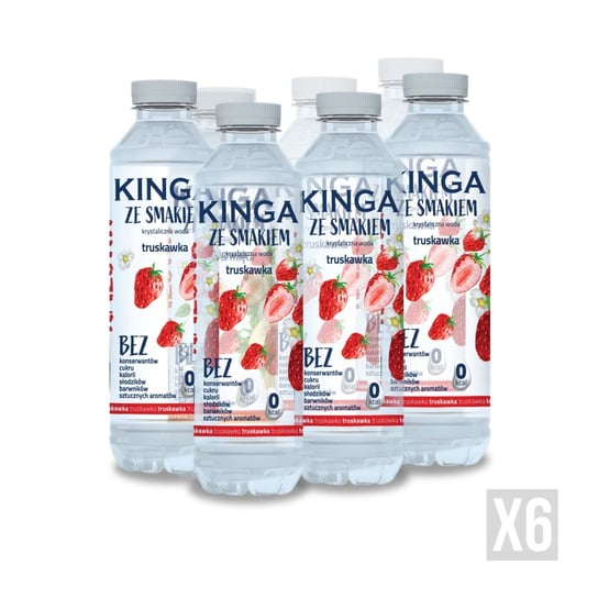 6x Kinga ze smakiem truskawka 555 ml Kinga Pienińska
