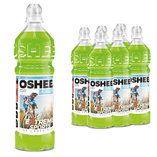 6x OSHEE Sports Drink ZERO limonka - mięta 750 ml Oshee