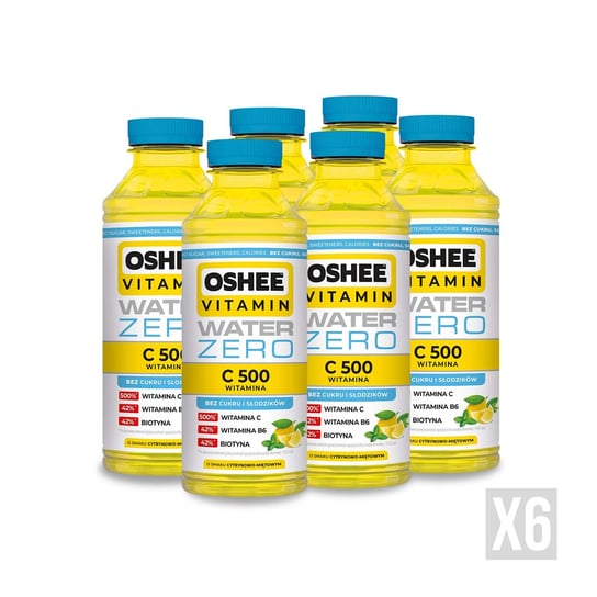 6x OSHEE Vitamin Water witamina C500 555 ml Oshee