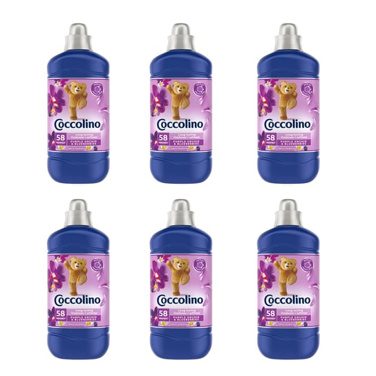 6x Płyn do płukania COCCOLINO Purple Orchid&Blueberries 58 prań 1,45 l COCCOLINO