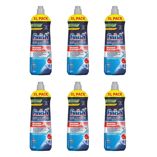 6x Płyn nabłyszczający do zmywarki FINISH XL 800ml FINISH