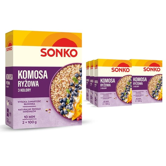 6x SONKO Quinoa Komosa ryżowa 3 kolory 2x100g Sonko