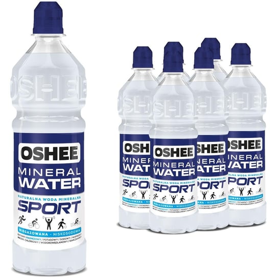 6x Woda mineralna OSHEE Sport niegazowane niskosodowa 750 ml Oshee