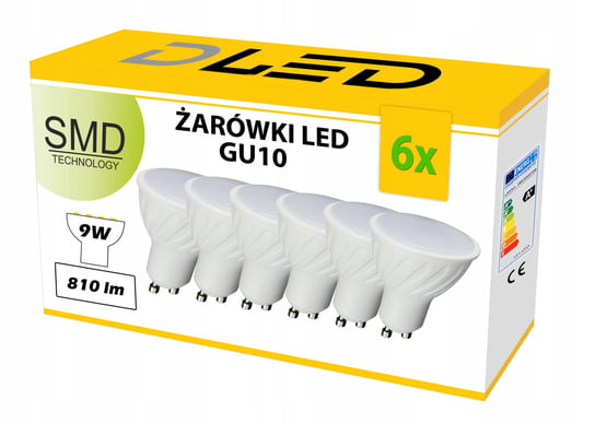 6x Żarówka LED GU10 950lm 9W CCD NEUTRALNA Lumenix DLED