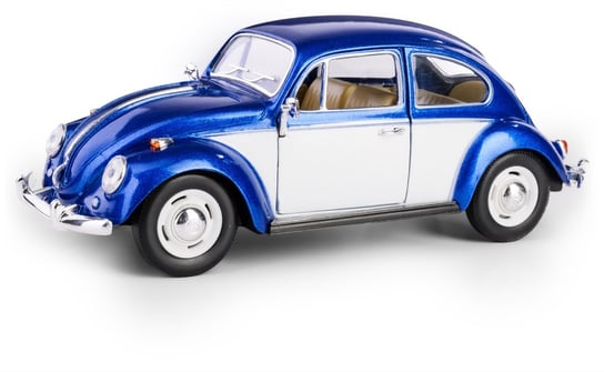 7'' 1967 Volkswagen Classical Beetle-Niebiesko-Biały KINSMART