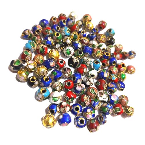 [70809] Koralik cloisonne 6mm kolor wybrany losowo Inna marka