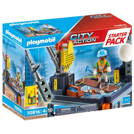70816 Playmobil Starter Pack Plac budowy z wciągarką lin Playmobil