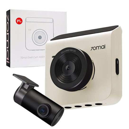 70mai Wideorejestrator Dash Cam A400 biała +  kamerą wsteczną RC09 70mai