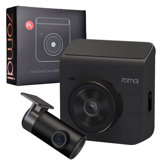 70mai Wideorejestrator Dash Cam A400 szara +  kamerą wsteczną RC09 70mai