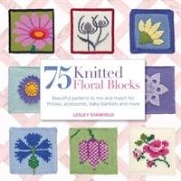 75 Knitted Floral Blocks Stanfield Lesley