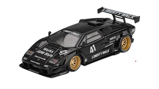 MINI GT LAMBORGHINI COUNTACH LB-WORKS CZARNY #1081 1:64 NOWY MODEL ...