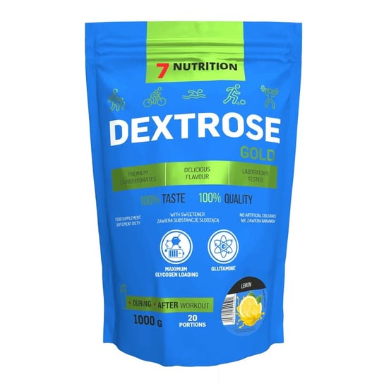 7Nutrition - Dextrose Gold 1 kg - cytrynowy 7 Nutrition