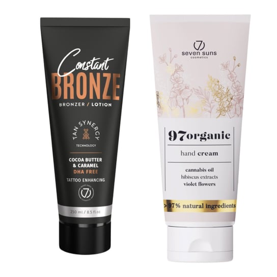 7suns Constant Bronze Bronzer Lotion 250ml + Krem Do Rąk 75ml 7suns