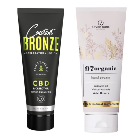 7suns Constant Bronze CBD&Carrot Accelerator 250ml + Krem Do Rąk 75ml 7suns