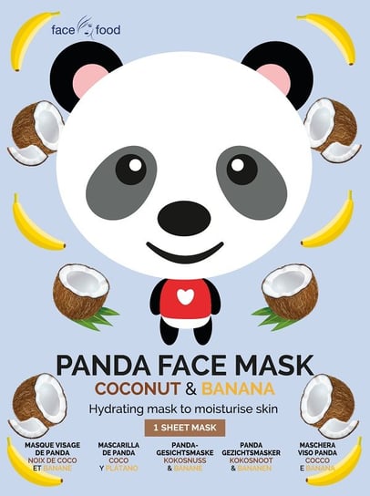 7th Heaven, Panda Face Mask nawilżająca maseczka w płachcie Coconut & Banana 1szt 7th Heaven