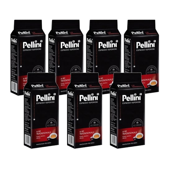 7x Kawa mielona PELLINI espresso n'42 Tradizionale 250g Pellini