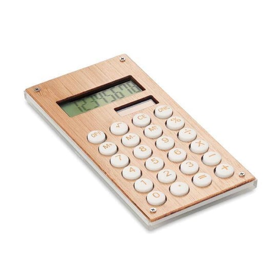 8-cyfrowy kalkulator bambusowy UPOMINKARNIA