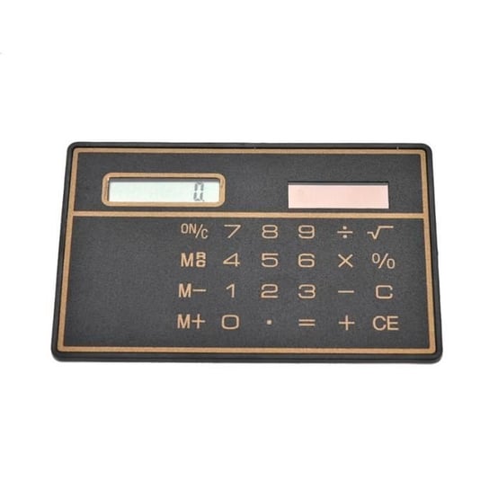 8-cyfrowy, ultracienki kalkulator kieszonkowy na energię słoneczną dla kart kredytowych Inna marka