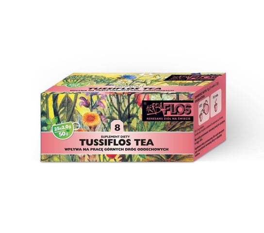 8 Tussiflos TEA fix 25*2g HERBA-FLOS HB-FLOS