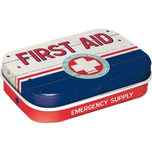 81320 Mint Box First Aid Blue - Emergenc Nostalgic-Art Merchandising