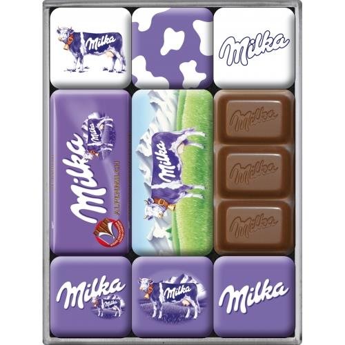 83004 Magnesy (9szt) Milka Nostalgic-Art Merchandising