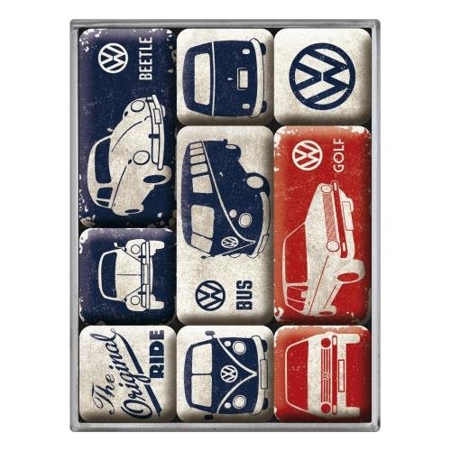83075 Magnesy (9szt) VW - The Original R Nostalgic-Art Merchandising