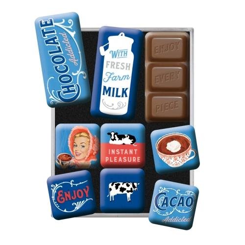83108 Magnesy (9szt) Chocolate Addicted Nostalgic-Art Merchandising