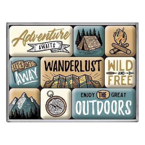 83119 Magnesy (9szt) Outdoor Adventure Nostalgic-Art Merchandising