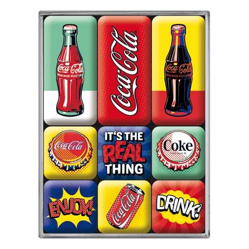 83120 Magnesy (9szt) Coca-Cola Pop Art Nostalgic-Art Merchandising