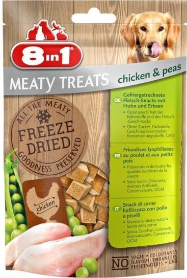 8In1 Dog Freeze Dried Chicken/Peas 50G 8in1