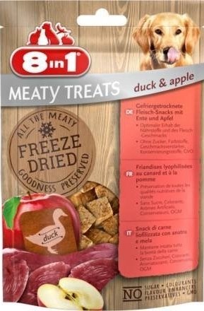 8in1 Dog Freeze Dried Duck/Apple 50g 8in1