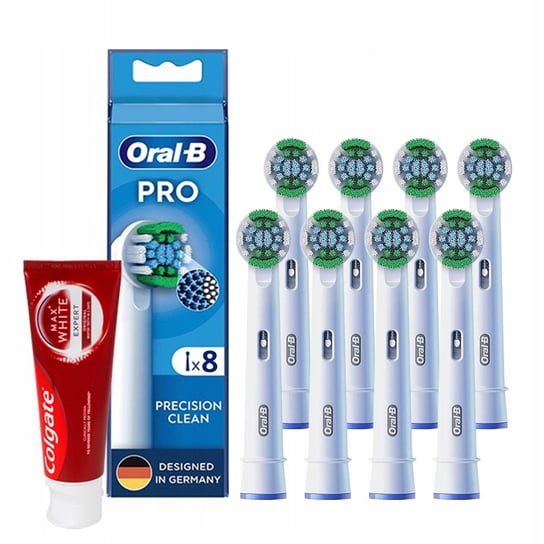 8x Końcówka ORAL-B EB20Rx Precision Clean Maximiser + pasta Colgate 20 ml Oral-B