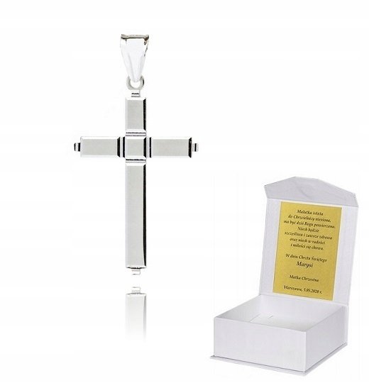 ! 925 Srebrny Krzyżyk Katolicki 925 1,63g 4cm K1 ! GLOBAL SILVER