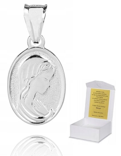 ! 925 Srebrny Medalik Katolicki 925 1,4g 2,5cm M38 GLOBAL SILVER
