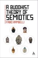 A Buddhist Theory of Semiotics Rambelli Fabio