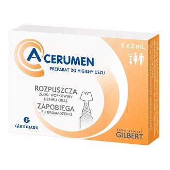 A-Cerumen, Preparat do higieny uszu, 5x2 ml A-Cerumen