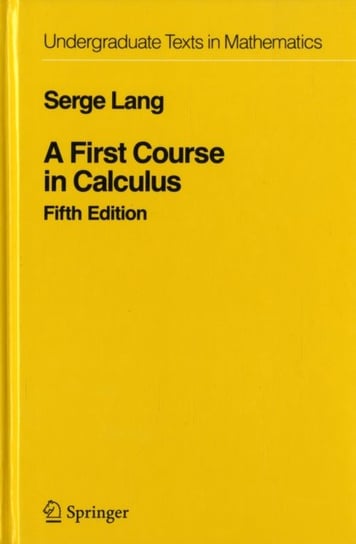 A First Course in Calculus Serge Lang