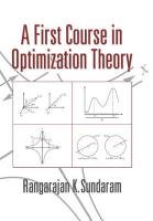 A First Course in Optimization Theory Sundaram Rangarajan K.
