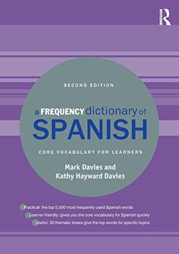 A Frequency Dictionary of Spanish Davies Mark, Davies Kathy