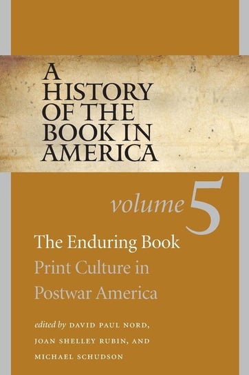 A History of the Book in America Nord David Paul